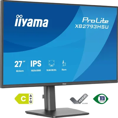 Монитор IIYAMA ProLite XB2793HSU-B1, 27" IPS Full HD, 120 Гц, 1 мс