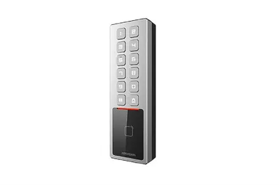 Терминал доступа Hikvision DS-K1T805MBWX, считыватель Mifare, IP65/IK08, Bluetooth