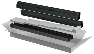 Комплект стоек и профилей ITK LINEA E LE05-18UXX-XL, 18U, RAL 9005