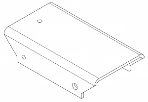 Накладка PERCo PERCo-MB-16.8, прямая верхняя, доп. секция