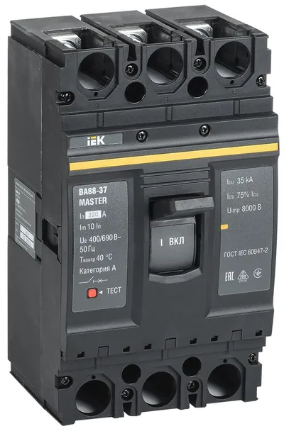 Автоматический выключатель IEK ВА88-37 MASTER SVA40-3-0320-02, 3P, 320 А, 35 кА