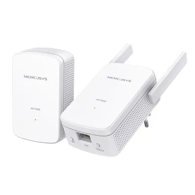 Адаптер PowerLine Mercusys MP510 KIT, AV1000, 1000 Мбит/с, Wi-Fi 2.4 ГГц