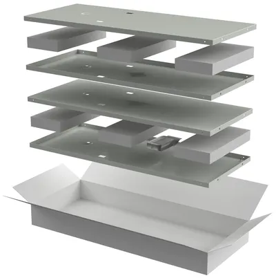 Комплект стенок боковых ITK LINEA E LE35-47UX1-X, 1000 мм, шкаф 47U, RAL 7035