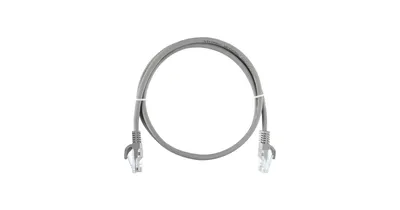 Коммутационный шнур NIKOMAX ESSENTIAL NMC-PC4UD55B-ES-050-C-GY, Cat.5e, RJ45, 5м, серый