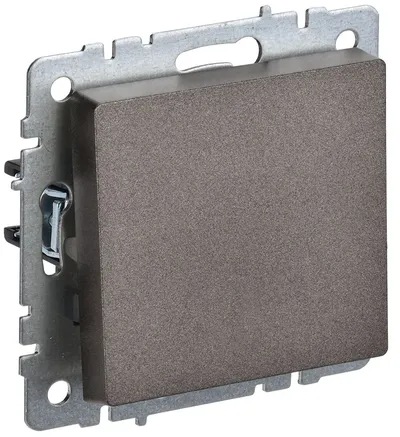Выключатель IEK BRITE BR-V12-0-10-K45, 1-клавишный проходной, 10 А, тёмная бронза