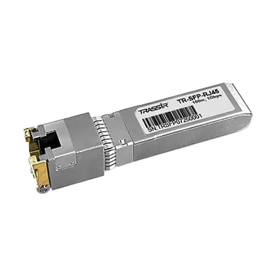 SFP модуль Trassir TR-SFP-RJ45, 10/100/1000Base-T, 1GbE, 100м