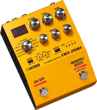 Педаль эффектов Boss OD-200, овердрайв/дисторшн, 32 бит/96 кГц, 12 режимов