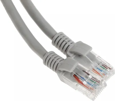 Патч-корд ExeGate EX272313RUS, UTP cat.6, RJ-45—RJ-45, 2 м, серый