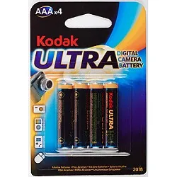 Kodak LR03-4Bl Ultra Premium Alkaline [ K3A-4 U] (40/200/32000) (4 шт. в уп-ке)