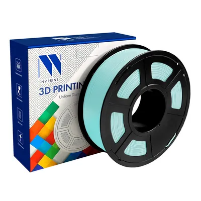 Филамент NV Print NV-3D-TPU-SILK-LightBlue, TPU Silk, 1,75 мм, 1 кг, светло-голубой
