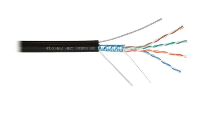 Кабель NIKOMAX NMC 4905B-BK, F/UTP Cat.5e, 4×2×0.51, наружный, PE, 500м
