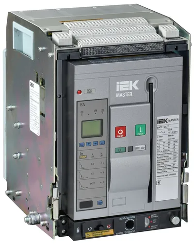 Автоматический выключатель IEK MI-ACB10-3WA-065-1000-ACF, 3P, 1000 А, 65 кА, выдвижной