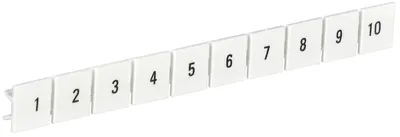 Маркировка клемм ИЭК YZN11M-010-K00-10, для КПИ-10 мм², №№ 1–10