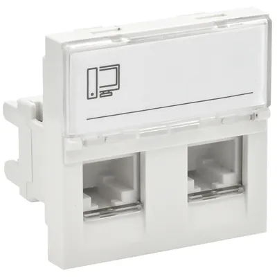 Розетка компьютерная IEK PRIMER РКИ-22-00-П-6, RJ45, кат.6, UTP