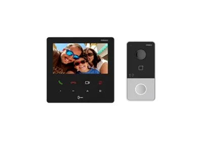 Видеодомофон HiWatch DS-D200IKWF, комплект IP, панель 2 Мп + монитор 4.3", Wi-Fi, PoE