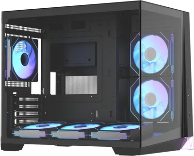 Корпус FORMULA CRYSTAL Z4M PLUS BLACK, mATX, без БП, черный