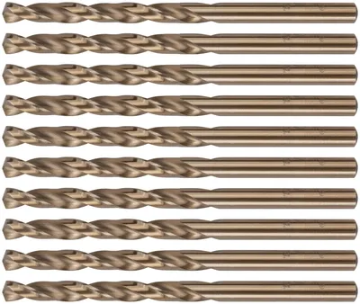Сверло FIT 48-55-10, по металлу, 5.5×93 мм, HSS с кобальтом 5%, 10 шт