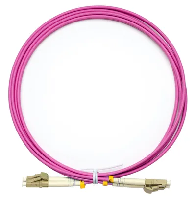 Патч-корд оптический Cabeus FOP-50-OM4-LC-LC-2m, duplex LC-LC, 50/125 OM4, 2 м, LSZH