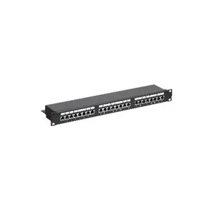 Патч-панель Пожтехкабель-СКС 201-004, 19", 1U, 24×RJ-45, кат.5e, экранированная