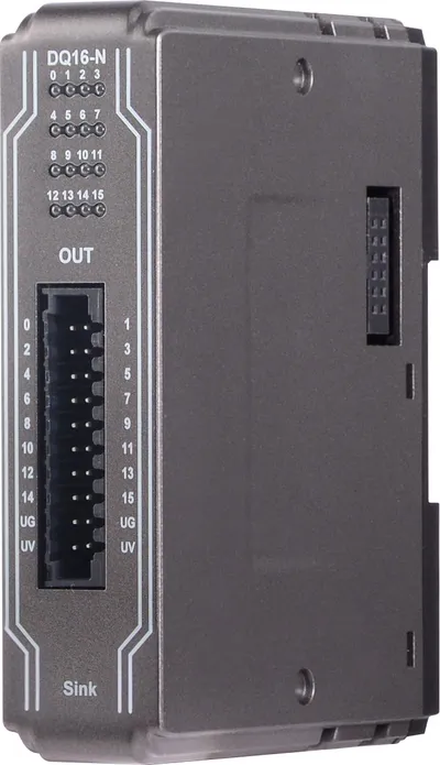 Модуль дискретного вывода Weintek iR-DQ16-N, 16 каналов Sink, 11–28 В, DIN-рейка