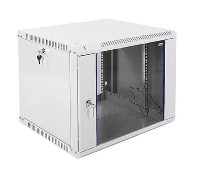 Шкаф телекоммуникационный Remer (ЦМО) ШРН-Э-9.500-9005, настенный, 9U, 600×520, стекло, черный