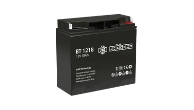 Аккумулятор Energon Delta BT 1218, 12 В 18 Ач, AGM, клемма болт+гайка 5,5 мм