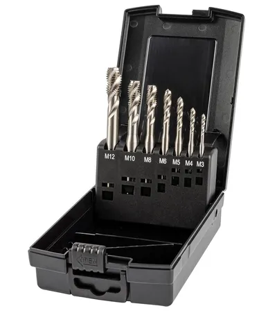 Набор метчиков ZALTAR ZA-10366, HSS, M3–M12, 7 предметов, DIN 371/376