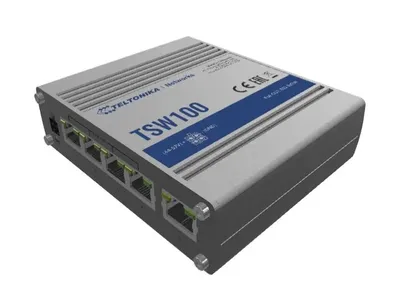 Коммутатор Teltonika TSW100000000, неуправляемый, 5×1GbE, 4×PoE+, 120 Вт