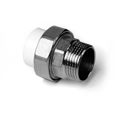Муфта разъемная PRO AQUA PA21008, 20 мм × 1/2" НР, PP-R, белая