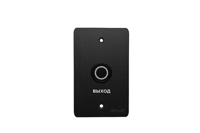 Кнопка BAS-IP SH-45R BLACK, пьезоэлектрическая, IP68, 12 В