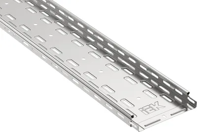 Лоток перфорированный IEK CLP10-035-300-080-3, 35×300×3000 мм, сталь, цинк