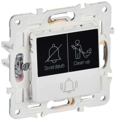 Кнопка звонка IEK SKANDY SK-V14-2-10-K01, с индикацией, 10А, белый