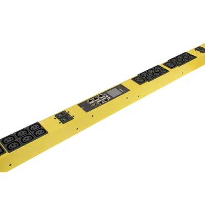 Блок розеток PDU SNR SNR-PDU-A-36A06B-32L3-YE, input-metered, 36×C13+6×C19, 32A, 3-фазный, желтый