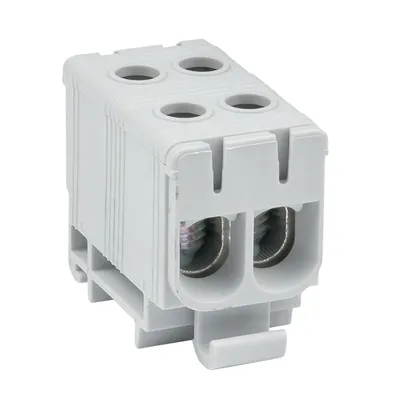 Клемма силовая EKF PROxima plc-kvs2-16-50-grey, двойная, 16–50 мм², серая