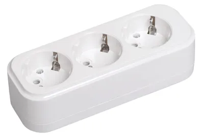 Розетка переносная IEK KYP11-16-03-00-Z, 3 места, 16 А, 220 В