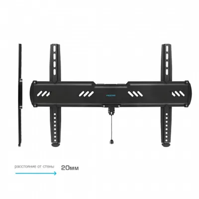 Кронштейн для ТВ Kromax Ultra Slim-100, 32–90", до 55 кг, настенный фиксированный