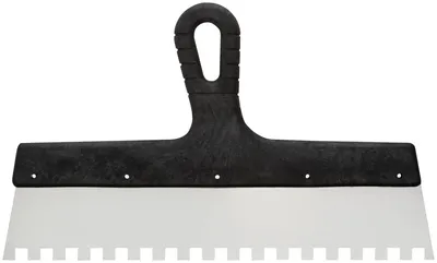 Шпатель FIT 30-2358, зубчатый 10х10 мм, нержавеющая сталь, 350 мм