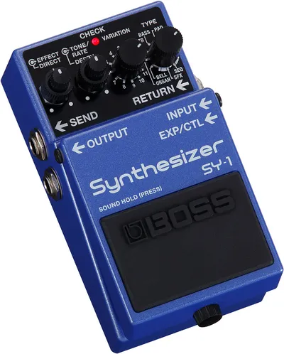 Педаль гитарного синтезатора Boss SY-1, 121 звук, стерео, 9 В