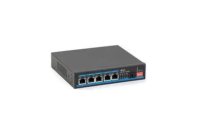 Коммутатор Бастион 4086 SKAT PoE-UPS-5E-1S, PoE, 5×PoE, 1×SFP, 65Вт