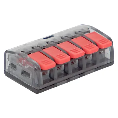 Клемма соединительная EKF plc-smk-221-415, 5 отв., 0.2-4.0мм², 50шт