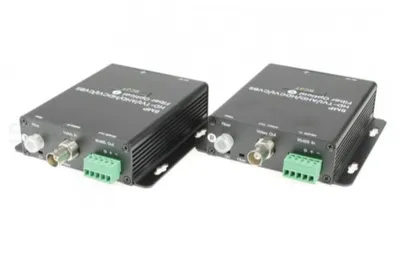 Комплект для передачи видеосигнала SC&T HD401F-5M, HDCVI/HDTVI/AHD/CVBS, оптоволокно