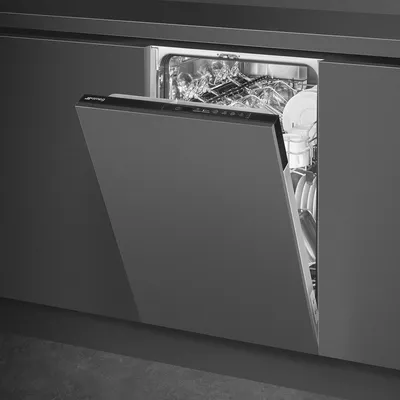 Посудомоечная машина SMEG ST4512EIN, 45 см, 9 комплектов, 5 программ, полностью встраиваемая