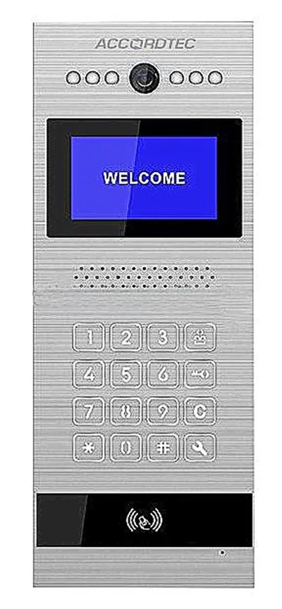 Вызывная панель AccordTec AT-VD 600 GR, CVBS, IP54, многоквартирная