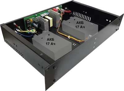 Источник питания Бастион СКАТ-2400И7 Rack, 24 В, 4 А, 2U, под 2 АКБ