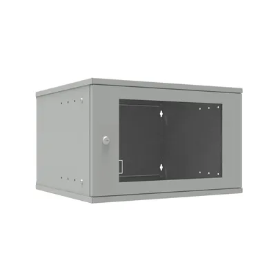 Шкаф телекоммуникационный SNR SNR-TWC-6-GL, 6U, 523×450мм, серый, LITE, стекло