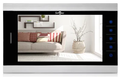 Монитор видеодомофона Smartec ST-MS510HM-SL, 10", AHD, 4-проводной, серебряный