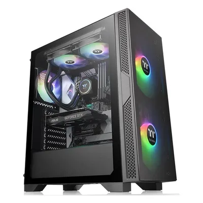 Корпус Thermaltake Versa T25 TG CA-1R5-00M1WN-00, Mid-Tower, ATX/m-ATX/Mini-ITX