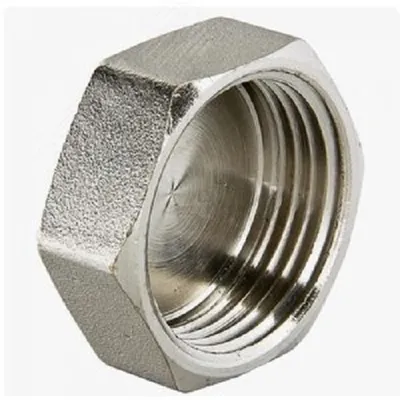 Заглушка Aquadeel BFN-003-204, ВР 1/2", латунь никелированная, 40 бар