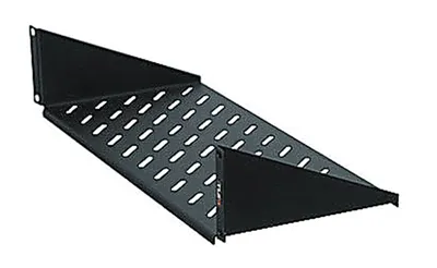 Полка фронтальная TLK TLK-SHFR-200-BK, 19", 2U, глубина 200 мм, черная