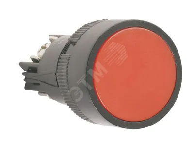Кнопка iEK BBT40-SB7-K04 SВ-7 «Стоп», красная, 1р, d22 мм, 230 В